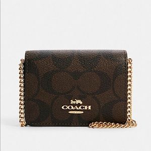 Coach Mini wallet with chain